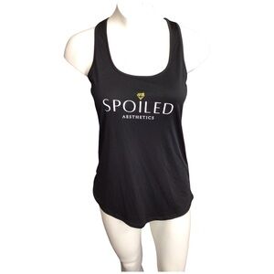 Sport-Tek Black Tank Top with White Logo